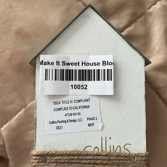 Life is short make it sweet house decorative block by “Collins” - Picture 2 of 7